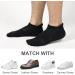 Coskefy Unisex Sneaker Socks Breathable Cotton Sports Socks for Men & Women 6 Pairs | Sizes 35-50 Black White Gray - Buy Online on GoSupps.com