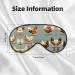 Chicken Prints Unisex Sleep Mask - Double-Sided Eye Mask for Sound Sleep & Skin Care | International Shipping Available - Buy Online on GoSupps.com