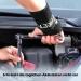 Freeetoo Wristwear - Comfortable Carpal Tunnel & Tendinitis Support for Women & Men | Soft Upholstery 3 Metal Rails L/XL (19-26 cm) - Right-Wing Black - Buy Online on GoSupps.com