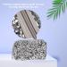Lurrose Portable Cosmetic Bag | Silver 19x10CM Square Travel Toiletry Bag for Women - International Shipping Available - Buy Online on GoSupps.com