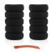 10 Pieces Thick Elastic Hair Ties  Non Slip Hair Bands for Thick Hair and Curly Hair  Sport Thick Seamless Nylon Hair Tie(Black)