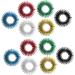 Magiclulu 36 Stk Spiky Finger Rings - Noiseless Acupressure Massage Toys for Kids | Finger Roller Massager Device - Buy Online on GoSupps.com