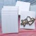 200 White Paper Hair Clip Display Cards - 6.3 x 7.3 cm for Organizing Hair Barrettes and Jewelry - Buy Online on GoSupps.com