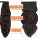 26 Inch Dark Brown Curly Wrap Around Ponytail Hair Extension - Synthetic Magic Yaki Corn Wave Ponytail - Buy Online on GoSupps.com
