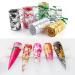 DIY Manicure Confetti Filling Sticker Nail Art Foils Gold Silver Foil Mesh Nail Foils 3D Gold Flakes(Red Foil Gold Mesh) - Buy Online on GoSupps.com