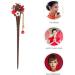 FRCOLOR Japanese Hair Chopsticks Vintage Hair Pin Rhinestone Hair Stick Chinese Hair Sticks Retro Hair Stick Tassel Hair Stick Flower Hair Chopsticks Japanese Hair Stick Bun Wooden Women's - Buy Online on GoSupps.com
