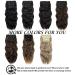 Faelbaty 20 Inch Black Curly Hair Extensions - Thick Wave Wig 4pcs Synthetic Fiber (1B#) - International Shipping Available - Buy Online on GoSupps.com