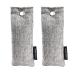 2 Packs Shoe Deodorizer Bags Fonday Bamboo Charcoal Odor Eliminator (75g Each) Activated Charcoal Air Purifying Bags Odor Absorber for Gym BAG Car PET Closet 2 pieces (1 Pack)