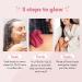 PeachyGlo Deep Exfoliating Body Glove 2pc Set - Shower Scrubbing Mitt for Soft, Radiant Skin | Dead Skin Remover for Women | Silky Smooth Skin | Pink - Buy Online on GoSupps.com