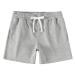 NIMENJOJA Mens 5.5" Athletic Gym Shorts Cotton Jogger Workout Lounge Jersey Zipper Pocket Sweat Shorts Medium Grey