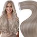 LAAVOO Extensions Real Hair Tape Dirty Blond Real Hair Tape In Extensions #19/60 Highlight Platinum Blond Tape In Hair Cycle Real Hair 50g 20PCs 40cm-20PCs 2.3 #19/60