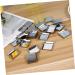 FOMIYES 60pcs Square Magnets Metal Pans for Eyeshadow Watercolor Plate Aluminum Plate Iron Plate M As Shown - Buy Online on GoSupps.com