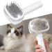 Pet Hair Dryer 2 in 1 Pet Grooming Dryer Low Noise Adjustable Stainless Steel Barrettes Lightweight with Cat Brush for Home (White) - Buy Online on GoSupps.com