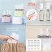 Mini Shampoo Dispenser Set - Portable Travel Bottles for Toiletries (4 in 1 Beige) - Ideal for Travel & Organizing - Buy Online on GoSupps.com