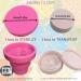 Buy Patented CE-Certified Menstrual Cup (X2) - Soft Foldable with Sterilizer & Transport Box - Hypoallergenic Silicone Size M - Buy Online on GoSupps.com