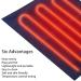 Ciciglow USB Heating Blanket & Pillow | Fast Warming Lightweight adjustable | Perfect for Shoulders Neck Legs & Waist - Dark Blue - Buy Online on GoSupps.com