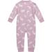 Owlivia Organic Cotton Zip Up Baby Sleep and Play Romper - Feather Print, Long Sleeve, Footless, 3-6 Months - Buy Online on GoSupps.com