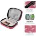 Travel Pill Organizer Case - 7 Day Cute Red Axolotl Weekly Vitamin Holder - Portable Zipper Pouch for Medicine & Supplements - Buy Online on GoSupps.com