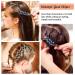 78 Pcs Mini Rhinestone Flower Hair Claw Clips - Multicolored Metal Clamps for Girls & Women - Buy Online on GoSupps.com