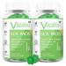 2 Pack Organic Irish Sea Moss Gummies with Apple Cider Vinegar, Black Seed Oil, Chlorophyll - Thyroid, Digestion, Mood, Energy & Immune Support - Women & Men, Adult & Kid - 120 Vegan Gummies 60 Count (Pack of 2)