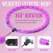 JKSHMYT Smart Weighted Fit Hoop Plus Size for Adults Weight Loss  Hula Circle-2 in 1 Infinity Fitness Hoop  24 Links Detachable & Size Adjustable  with Ball Auto Rotate 360 Degree for Women 24 Links-Purple 47-58" - Buy Online on GoSupps.com