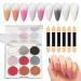 Poudre scintillante pour ongles - Finition miroir magique - Poudre ongles - Effet miroir magique brillant - Couleur arc-en- - D coration faire soi-m me pour femmes et filles CF04