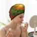Hair Towel Wrap - Quick Drying Towel Turban with Button | Rose Psychedelic Design - Buy Online on GoSupps.com