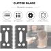 piuryue 2 Pcs Ceramic Blade Ceramic Replacement Cutter 28 Teeth Ceramic Clipper Blade Replacement Cutter 2-Hole Clipper Black - Buy Online on GoSupps.com
