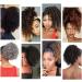 Ponytail Extension Drawstring Ponytail Hair Extension Hairpieces For Women 10inch Short Kinky Curly Synthetic Afro Puff Curly Ponytail Hair Extension(White) 10inches White - Buy Online on GoSupps.com