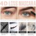 4D Silk Fiber Waterproof Mascara for Volume & Length - Black Mascara for Thicker, Long-Lasting, Curly Eyelashes - Buy Online on GoSupps.com