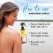 SPF 30 Mineral Sunscreen Spray - Reef Safe for Kids, Toddlers, and Babies - Peppermint Vanilla Suntan Lotion Spray - Buy Online on GoSupps.com