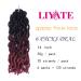 14 Inch Goddess Faux Locs Crochet Hair 6 Packs/Lot - Soft Gypsy Locs Wavy Crochet Braids Dreadlocks - 3 Tone Curly Wavy Twist Braiding Hair Extensions - African Roots Braid - 1B/99j/530 - Buy Online on GoSupps.com