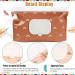 Sannix Reusable Baby Wet Wipes Bag for On-the-Go - 2 Box Holder Brown Bohemian Design | Eco-Friendly & Portable - Buy Online on GoSupps.com