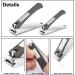CGBE Nail Clippers Set - Ultra Sharp Stainless Steel Kit for Men and Women (4 pcs) - Buy Online on GoSupps.com