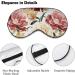 LynaRei Watercolor Rose Sleep Mask - White Red Flower Blindfold for Full Night's Sleep, Travel, and Nap - Buy Online on GoSupps.com