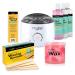 Mylee Salon Quality Waxing Kit Includes Wax Heater Rose Wax Waxing Strips Spatulas Mylee Pre and After Care Lotion and Equipment Cleaner (Rose Wax Kit)