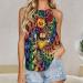 Women's Summer Tank Top - Sleeveless Casual Vest with Funny Patterns, Colorful Design - X-Large - Buy Online on GoSupps.com