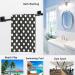 Naanle Cute Polka Dot Pattern Hand Towels - Soft Absorbent Guest Towels for Bathroom, Hotel, Gym, Spa - 16 x 30 Inches (Black White) - Buy Online on GoSupps.com