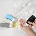 Moko 100ml Travel Bottles Set - 15 Silicone Containers for Shampoo Lotion Cream | Portable Travel Essentials with PVC Bag - Ideal for Men & Women - Black Gray Blue White - Buy Online on GoSupps.com