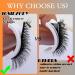 Reusable Self Adhesive Eyelashes - Natural Wispy Cat Eye Lashes Pack | Fluffy D Curl Strip Lashes with Tweezers - Waterproof & Reusable Pesta as Autoadhesivas - Buy Online on GoSupps.com