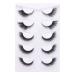 gootrades Cat Eye Eyelashes Fox Eye Lashes 3D Faux Mink False Eyelashes  5 Pairs Winged Eyelashes  Natural Look L Curl Mimic Eyelashes Extension(Style-03)