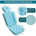 Full Body Bath Pillow with Head and Tailbone Support | Non-Slip Bath Tub Mat | 93x40cm Blue - Buy Online on GoSupps.com