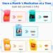 Monthly Pill Organizer 2 Times a Day | AM PM 31 Day Pill Box with Small Compartments for Vitamins and Medicine | Travel-friendly 31 Day Pill Case - Buy Online on GoSupps.com