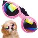 Luckxing Glasses for Dogs | Cat & Dog Barrel Glasses for Medium Dogs | Windproof Soft Eye Protection - Pink - Buy Online on GoSupps.com