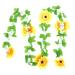 LIFKICH 2pcs Simulated Sunflower Faux Hanging Flowers Hanging Fake Flower Garland Silk Flowers Hanging Faux Sunflower Vine Sunflower Adorn Decoration for Home Greenery Plastic Rattan Leaf