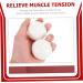 Fomiyes Marble White Chinese Massage Balls - Hand Therapy Fitness Rolling Ball 5.3x5.3cm - Buy Online on GoSupps.com