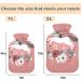 Naanle 2L Flower Horse Unicorn Hot Water Bottle with Cover Large Heat & Cold Therapy for Pain Relief | Perfect for Bed Hands & Feet - Buy Online on GoSupps.com