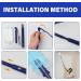 Volumoon Manual Dust Removal Set 20 Pcs Duster Removal Refill Kit with 2 Handle Strong Electrostatic Dust Removal Fluffy Duster Refills for Home Office& Car Cleaning (Blue) - Buy Online on GoSupps.com