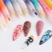 Nail Drawing Pennn - 12 Color 3d Pens Quick Dry Liners | Odorless Long Lasting Nail Drawing Pennn Set Detailing Fine-Tip Manicure Pens for Gel Nail Polish Nails Acrylic Nails - Buy Online on GoSupps.com