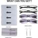 TERAISE 4 Pairs Anti-Blue Light Anti-UV Reading Glasses +1.75 Black - Fashionable Spring Hinge Design - Buy Online on GoSupps.com